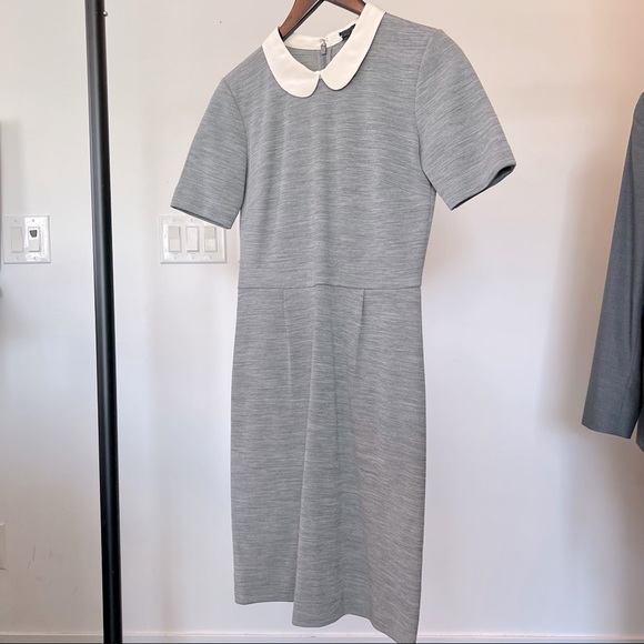 J. Crew Collared Dress | Grey, 0 - Picture 1 of 5